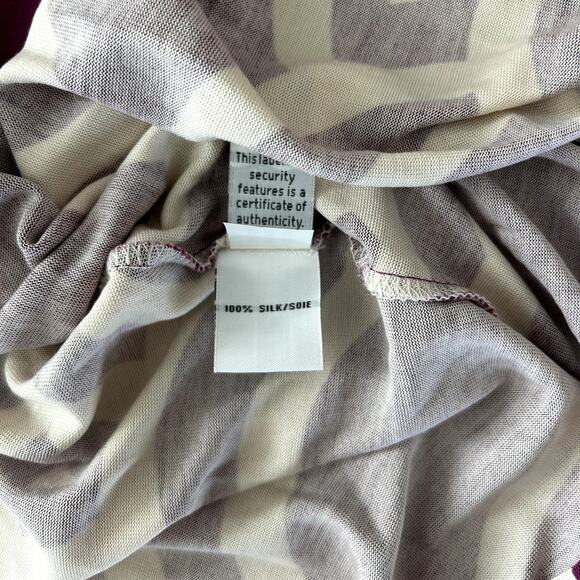 Diane Von Furstenberg Silk Wrap Dress New Jeanne Two Vintage Purple Size 12 DVF - Picture 12 of 16